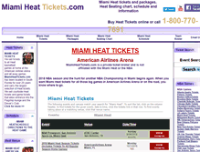 Tablet Screenshot of miamiheattickets.com